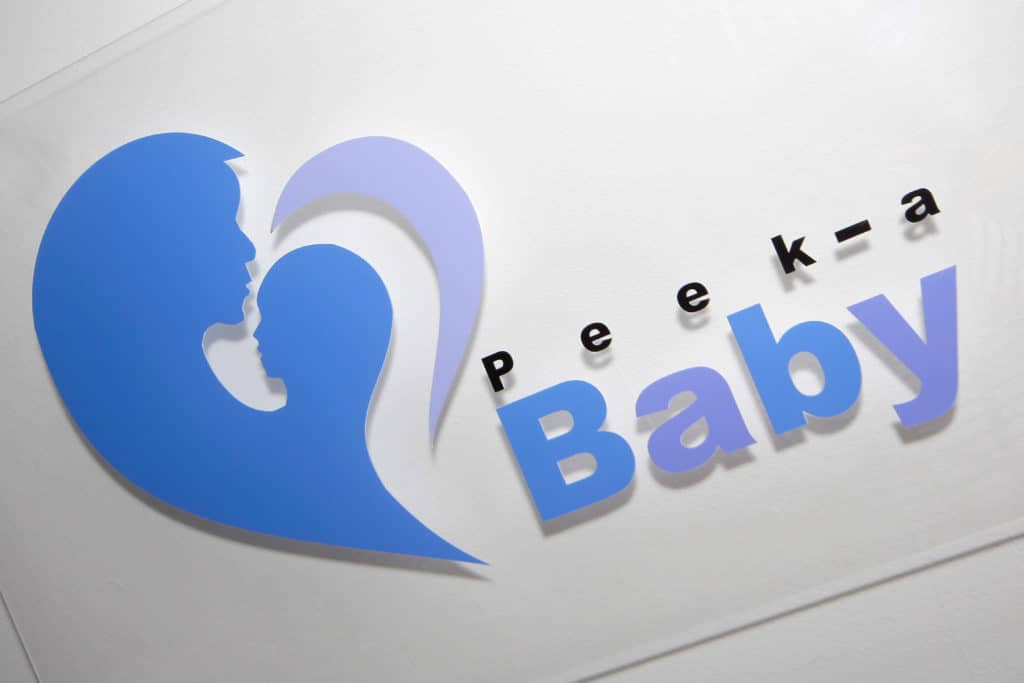 Peek A Baby Sign Peek A Baby Sign - full colour