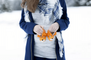 Pregnancy Tips in Winter - Booties on Bump