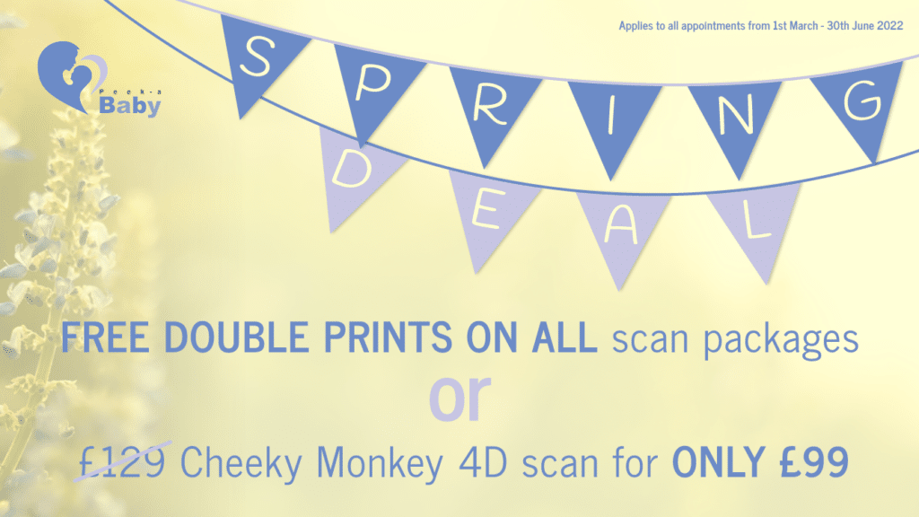 Peek a Baby Spring Deal on all scan packages