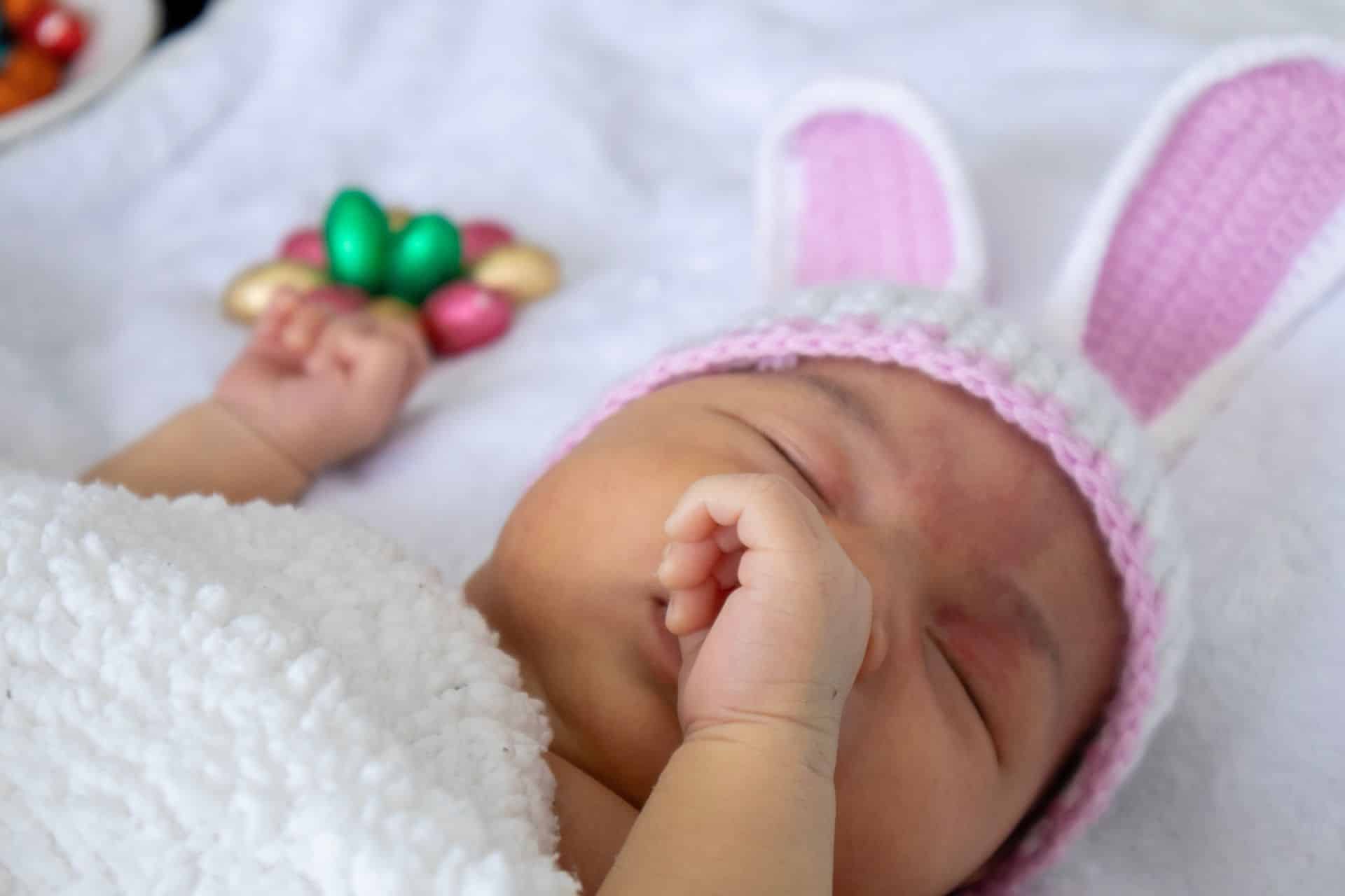 Easter Babies - new born baby with easter ears